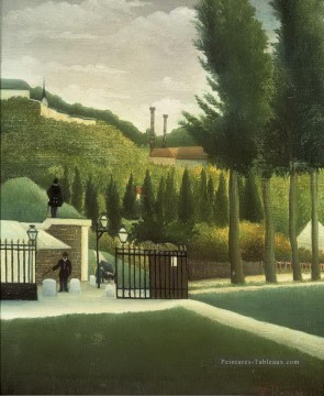 le péage 1890 3 Henri Rousseau post impressionnisme Naive primitivisme Peinture à l'huile